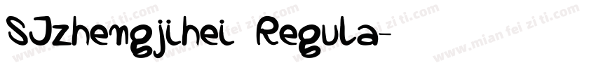 SJzhengjihei Regula字体转换